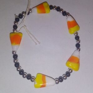 Colorful Candy Corn Beaded Bracelet